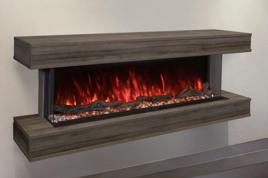 Modern Flames 58" Wall-mount Cabinet Coastal Sand - WMC-44LPM-DW