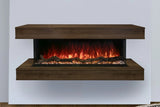 Modern Flames 70" Wall-mount Cabinet Weathered Walnut - WMC-56LPM-WW