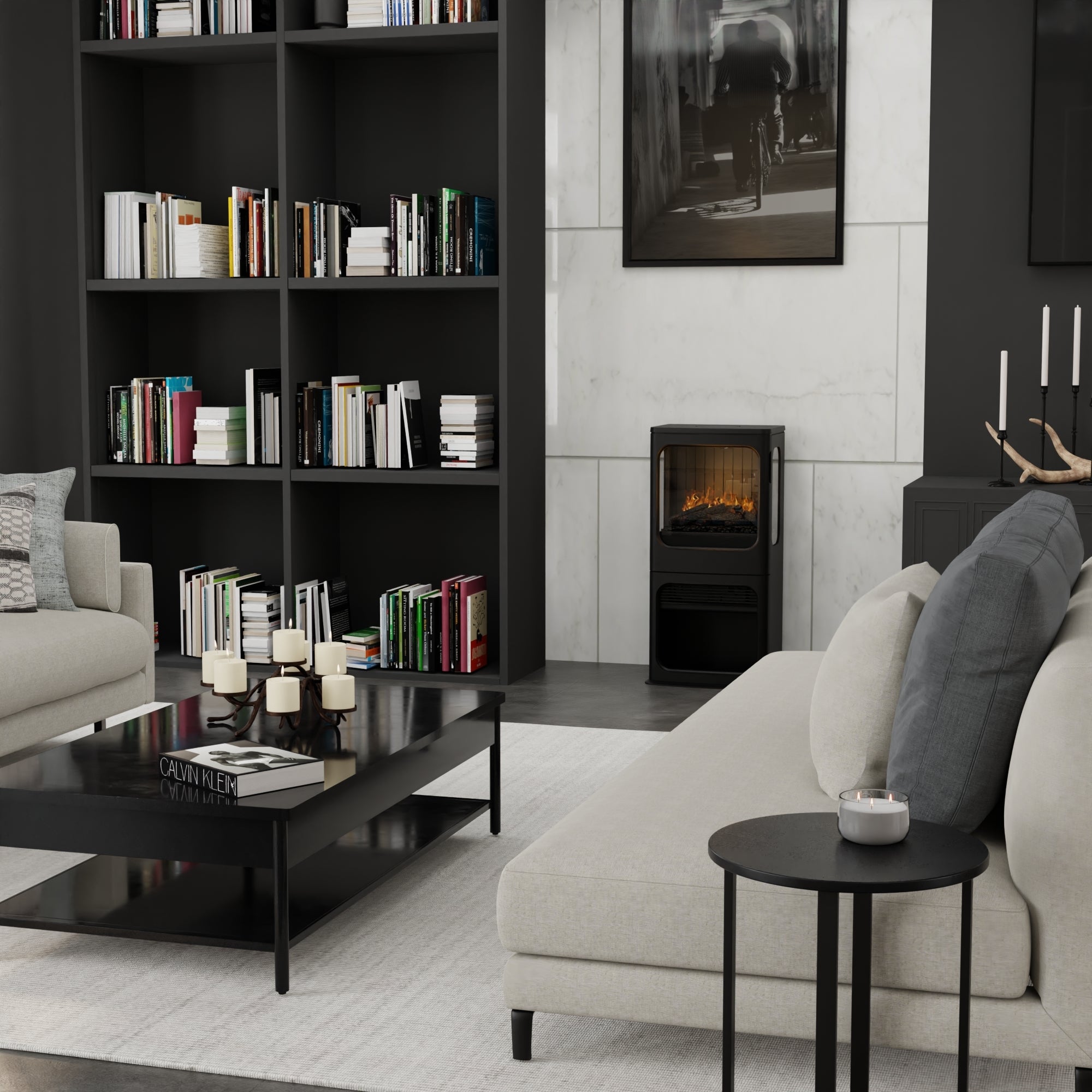 Electric fireplace lifestyle