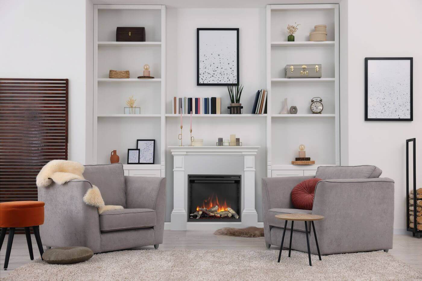Electric fireplace lifestyle