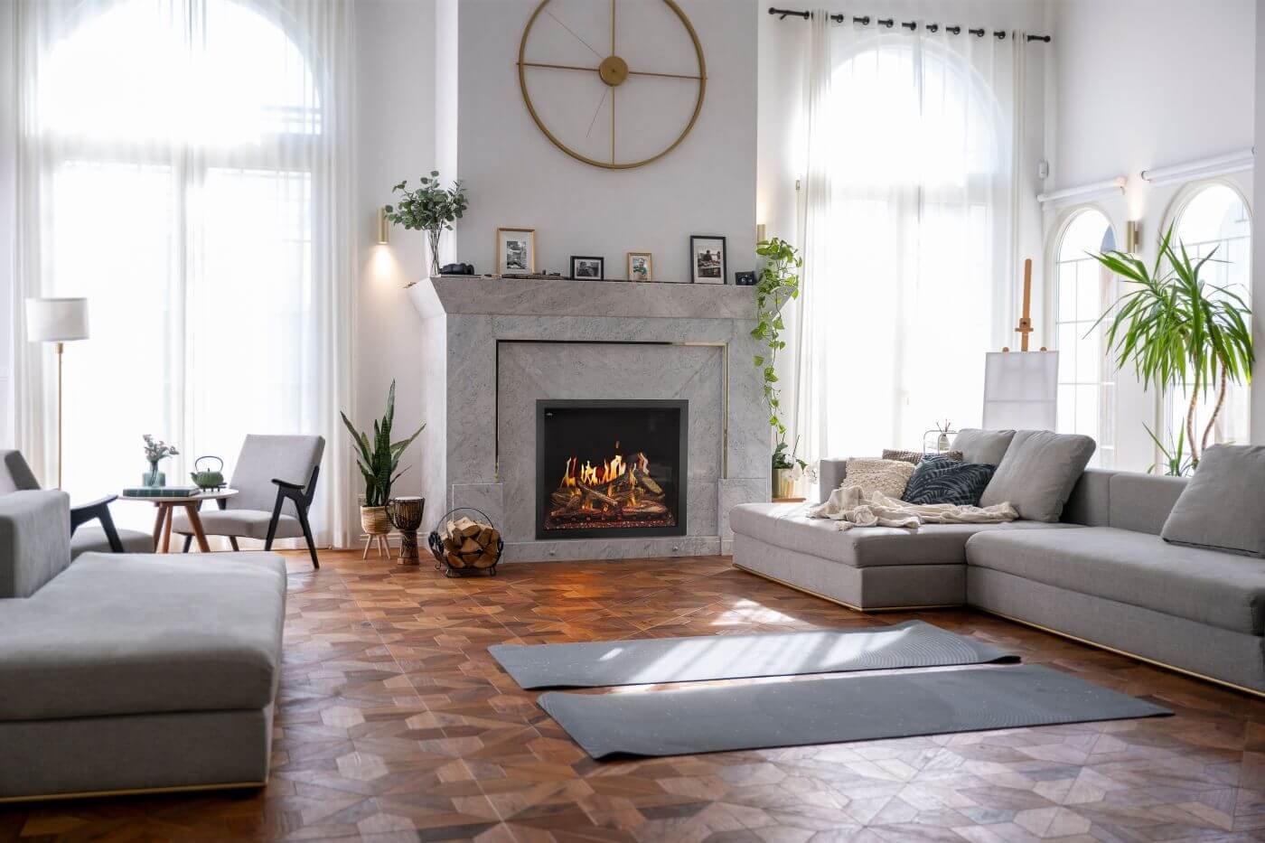 Electric fireplace lifestyle
