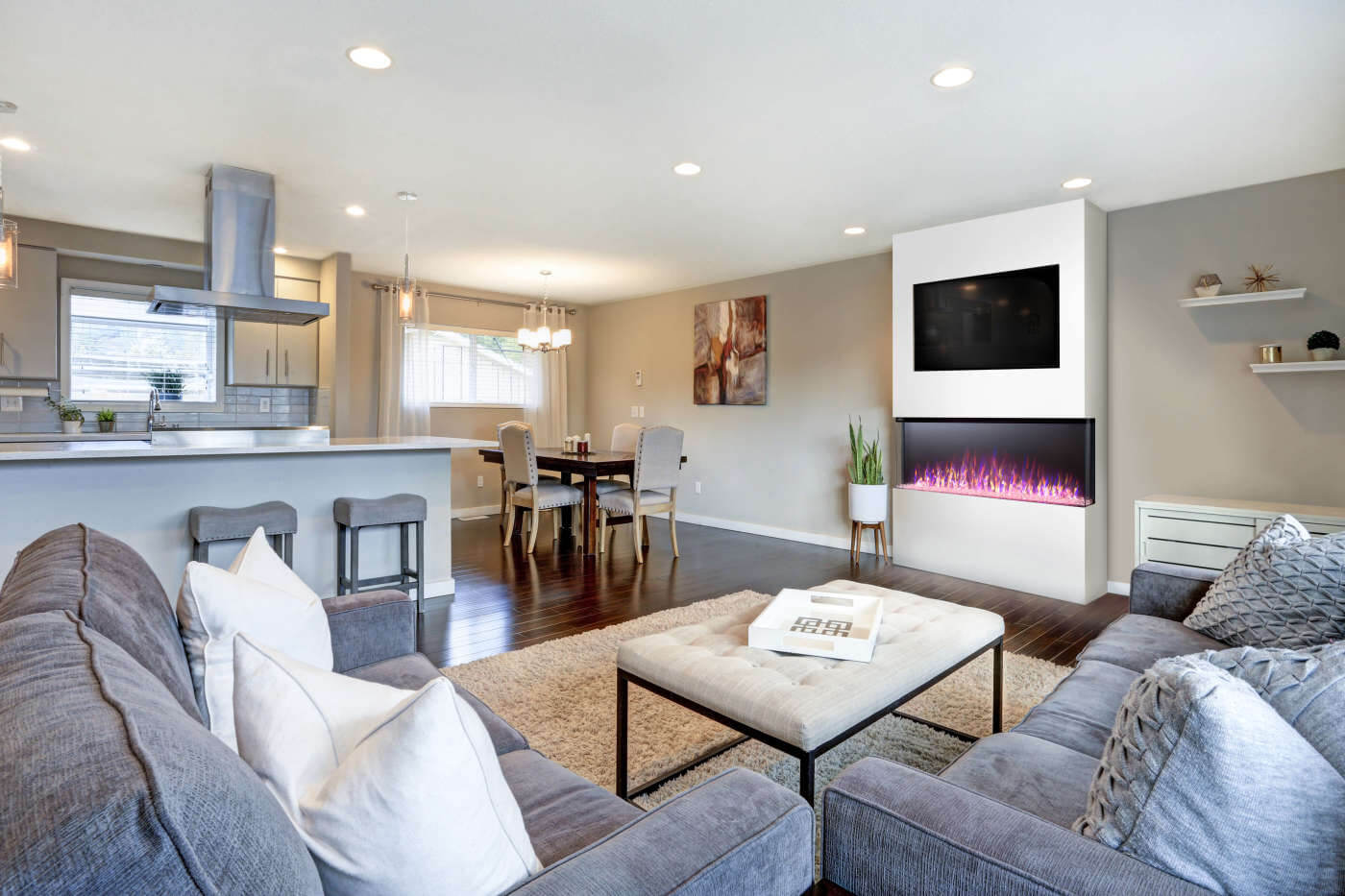Electric fireplace lifestyle