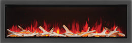 Napoleon Astound 74 inch Built-In Electric Fireplace with black crystal and birch media - NEFB74AB