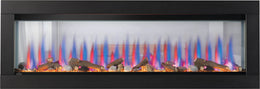 Napoleon CLEARion Elite 60 inch See-Through Built-In Electric Fireplace with log media - NEFBD60HE