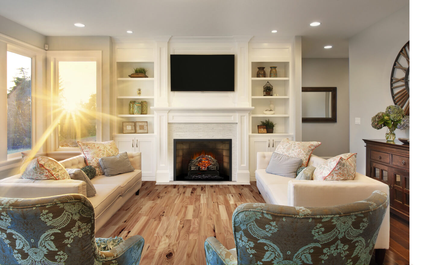 Electric fireplace lifestyle