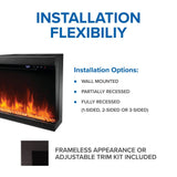Napoleon Astound 62" FlexMount Electric Fireplace - NEFL62AB