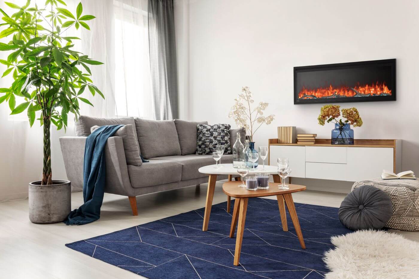 Electric fireplace lifestyle