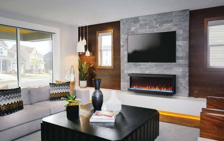 Napoleon Trivista Pictura 60" Three-Sided Wall Hanging Electric Fireplace - NEFB60H-3SV Living Room