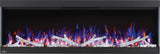 Napoleon Trivista Pictura 60" Three-Sided Wall Hanging Electric Fireplace - NEFB60H-3SV Birch Logs