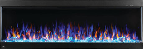 Napoleon Trivista Pictura 60" Three-Sided Wall Hanging Electric Fireplace - NEFB60H-3SV Glass Media