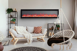Napoleon 60 inch Entice Series Electric Fireplace Wall Mount lifestyle view