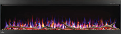 Napoleon TriVista Pictura 60 inch Three-Sided Wall Hanging Electric Fireplace with driftwood media - NEFL60H-3SV