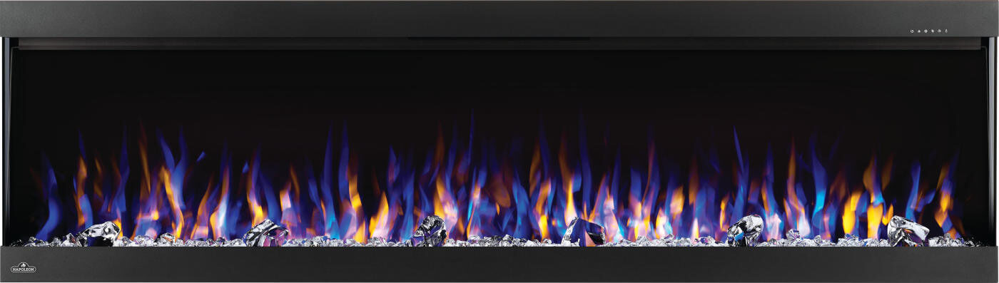 Napoleon TriVista Pictura 60 inch Three-Sided Wall Hanging Electric Fireplace with crystal media - NEFL60H-3SV