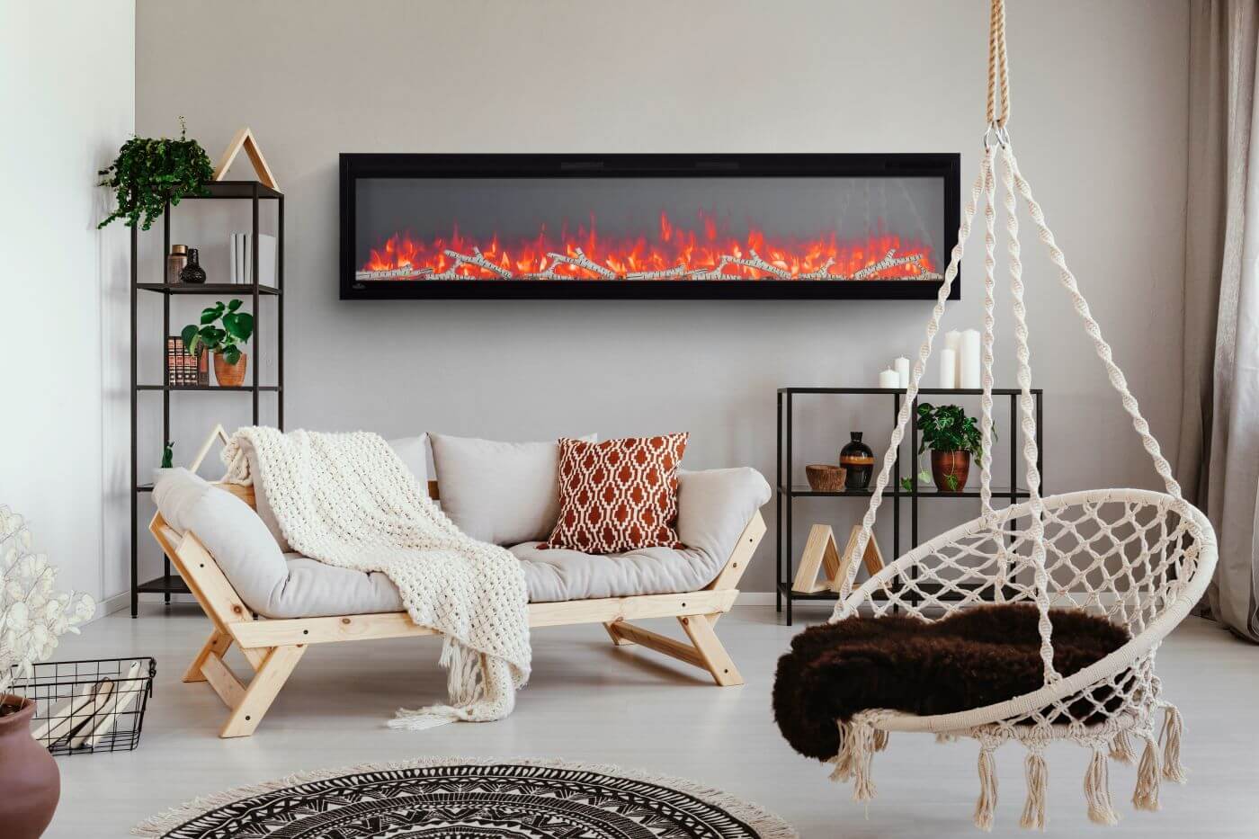 Electric fireplace lifestyle