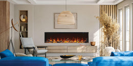 Napoleon Astound 74" FlexMount Electric Fireplace Living Room - NEFL74AB