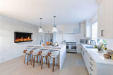 Napoleon Astound 74" FlexMount Electric Fireplace Kitchen - NEFL74AB
