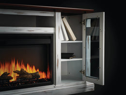Napoleon Charlotte Electric Fireplace Media Console (FLOOR MODEL) flame detail