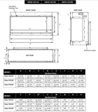 Regency Onyx 43" Dimensions - EX110