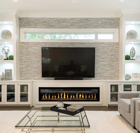 Modern Flames Orion Slim 76" Linear Electric Fireplace OR76-SLIM