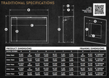 Modern Flames Orion Traditional Electric Fireplace Measurements