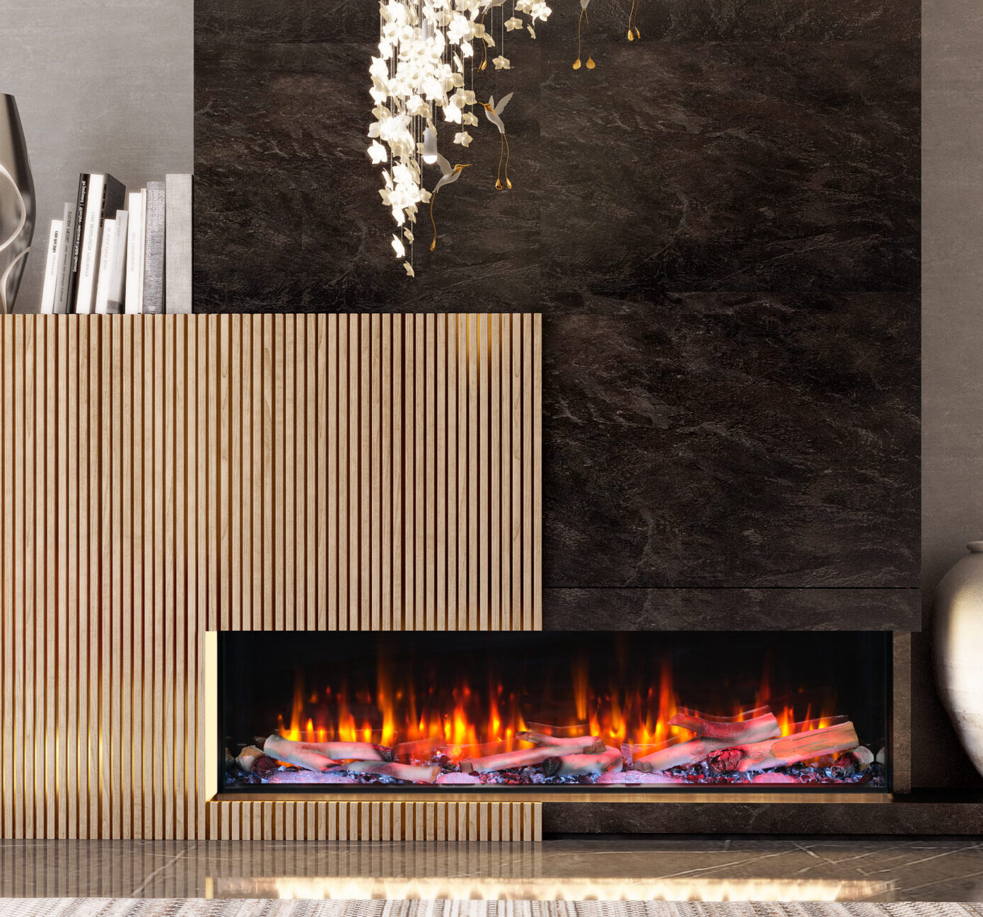 Electric fireplace lifestyle