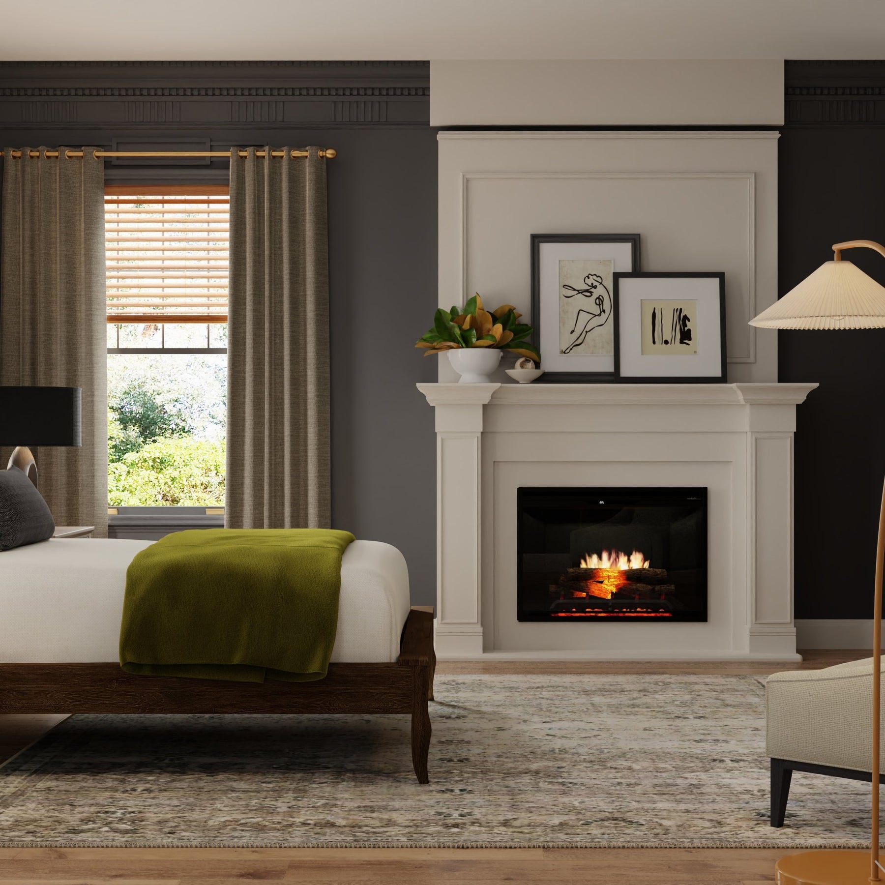 Dimplex Revillusion 30 inch Built-in Firebox flame detail