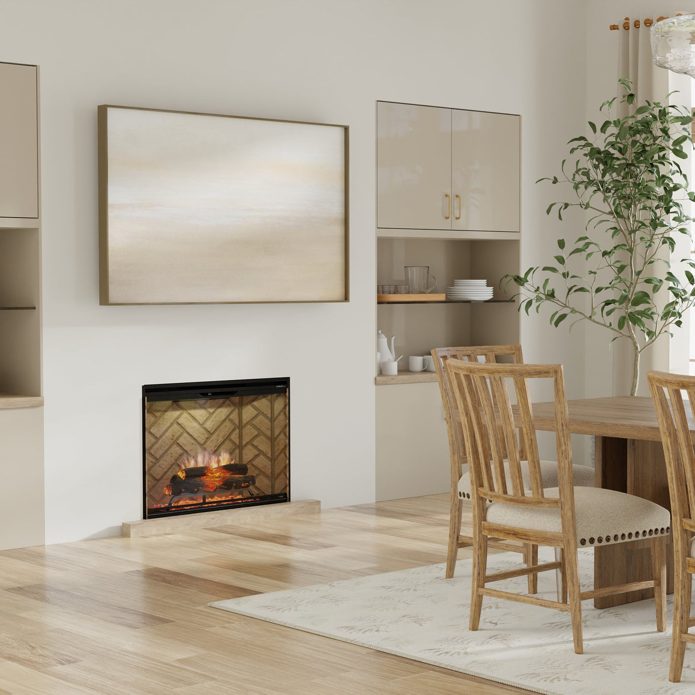 Dimplex Revillusion 24" Built-in Firebox - Herringbone