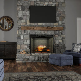 Dimplex Revillusion 24 inch Built-in Firebox - Neutral Brick flame detail