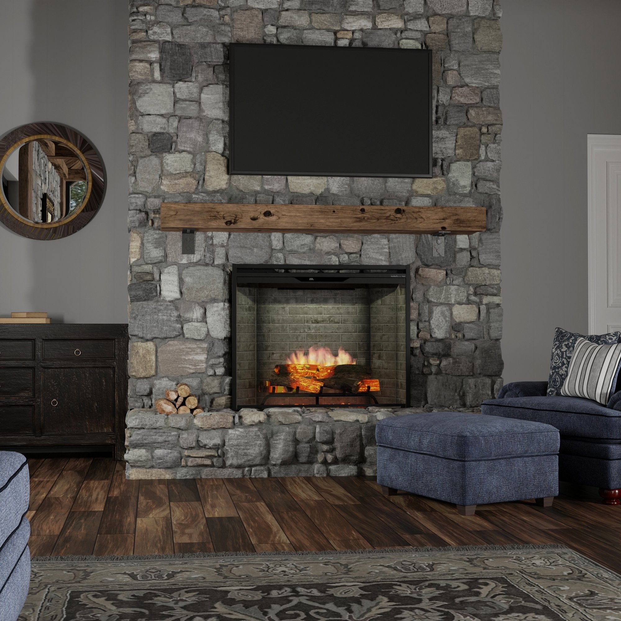 Electric fireplace lifestyle