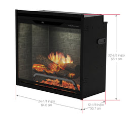Dimplex Revillusion 24 inch Built-in Firebox - Weathered Concrete product image