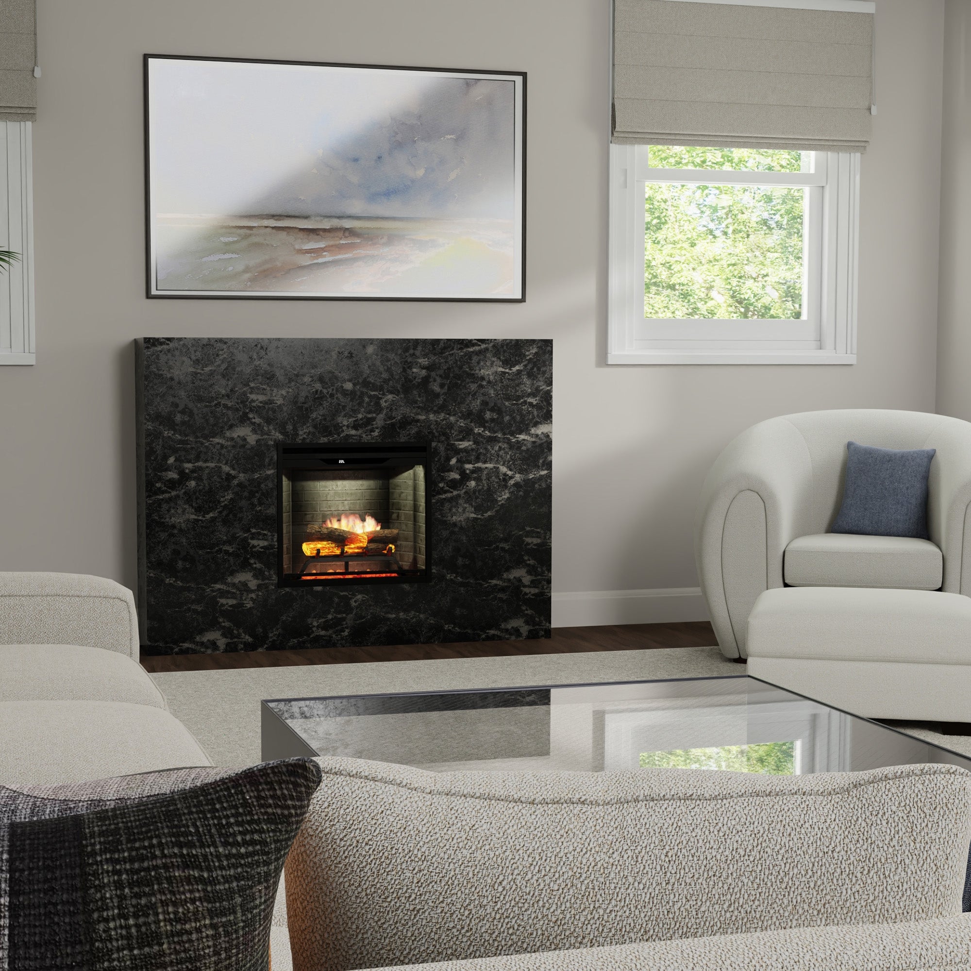 Electric fireplace lifestyle