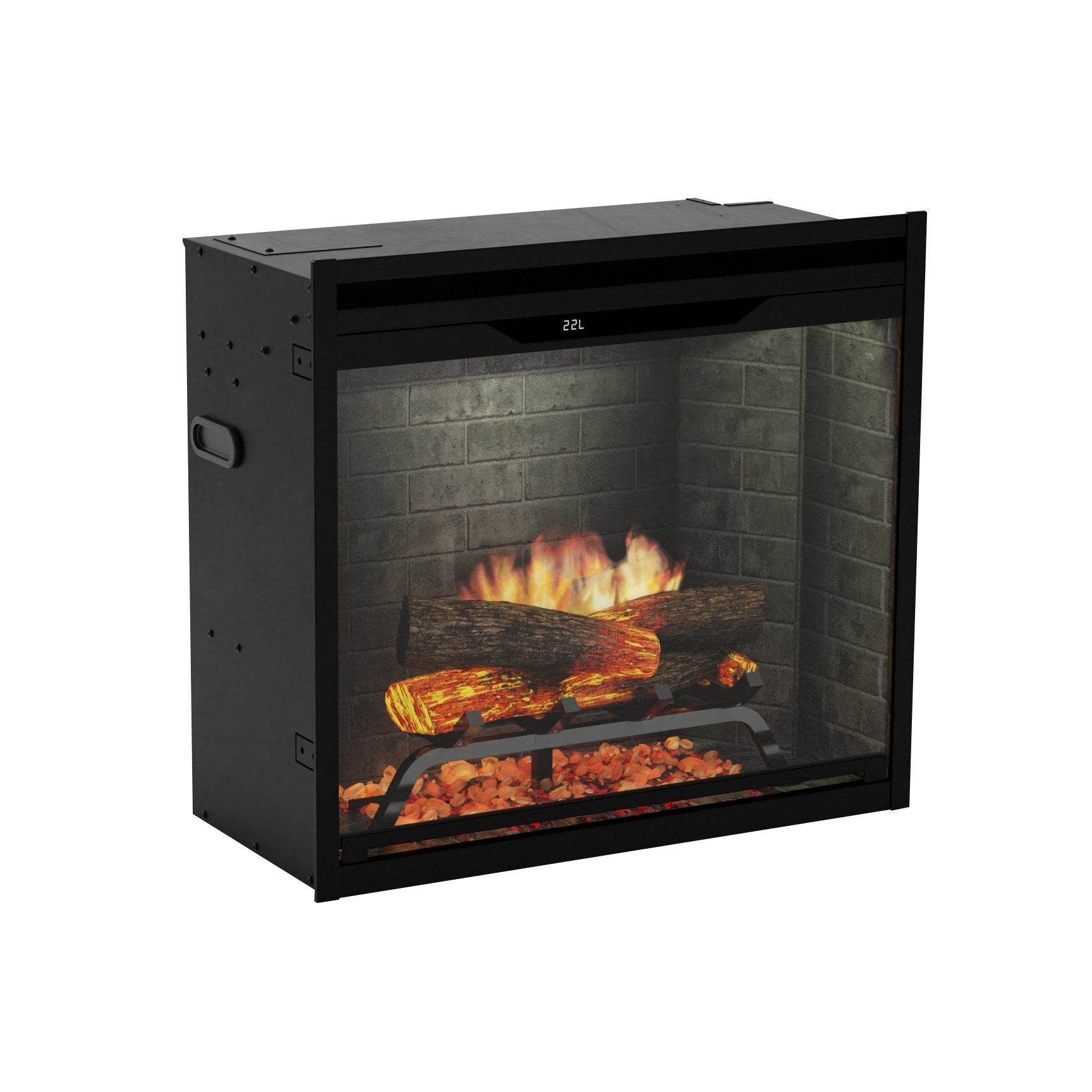 Dimplex Revillusion 24 inch Built-in Firebox - Neutral Brick lifestyle view