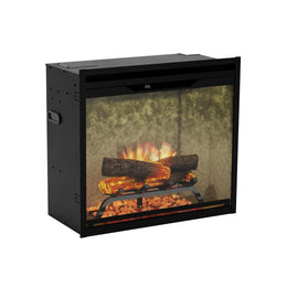 Dimplex Revillusion 24 inch Built-in Firebox - Weathered Concrete lifestyle view