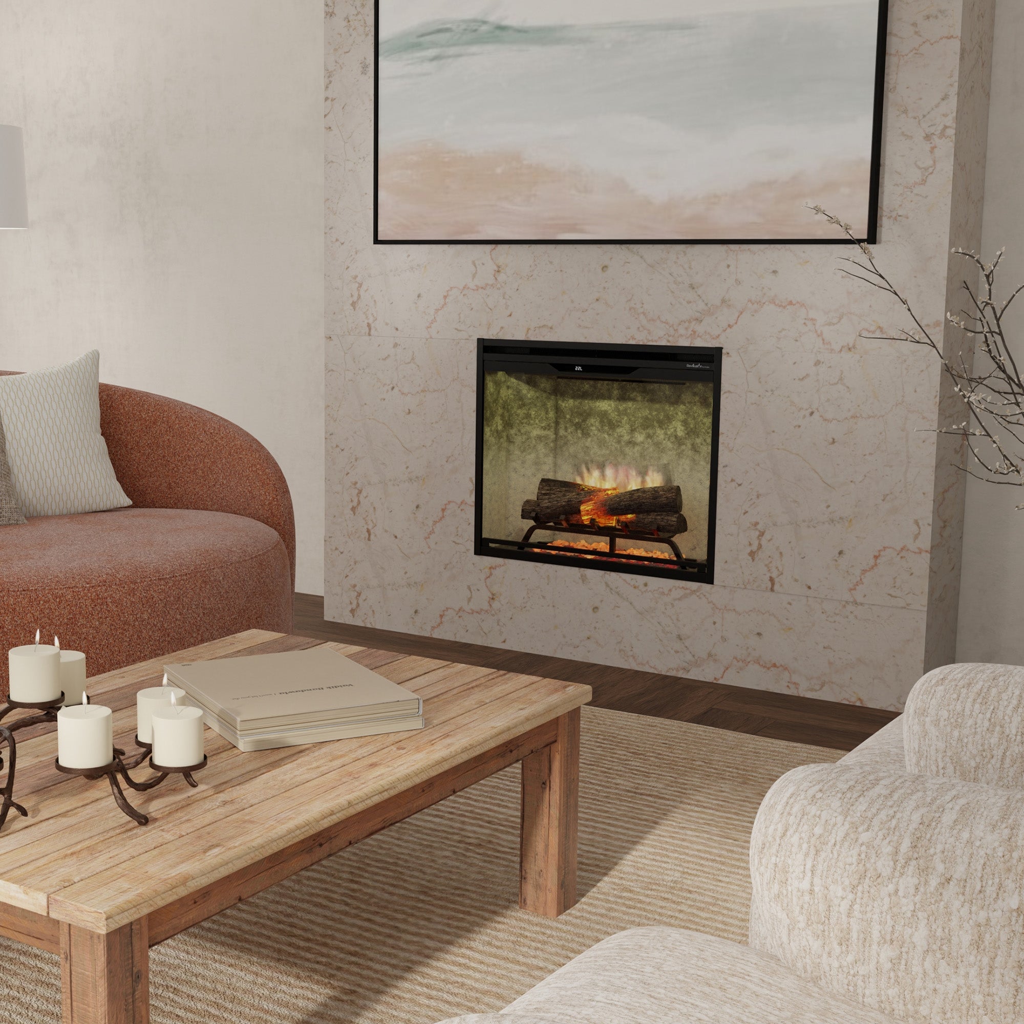 Electric fireplace lifestyle