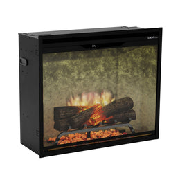 Dimplex Revillusion 30 inch Built-in Firebox - Weathered Concrete flame detail