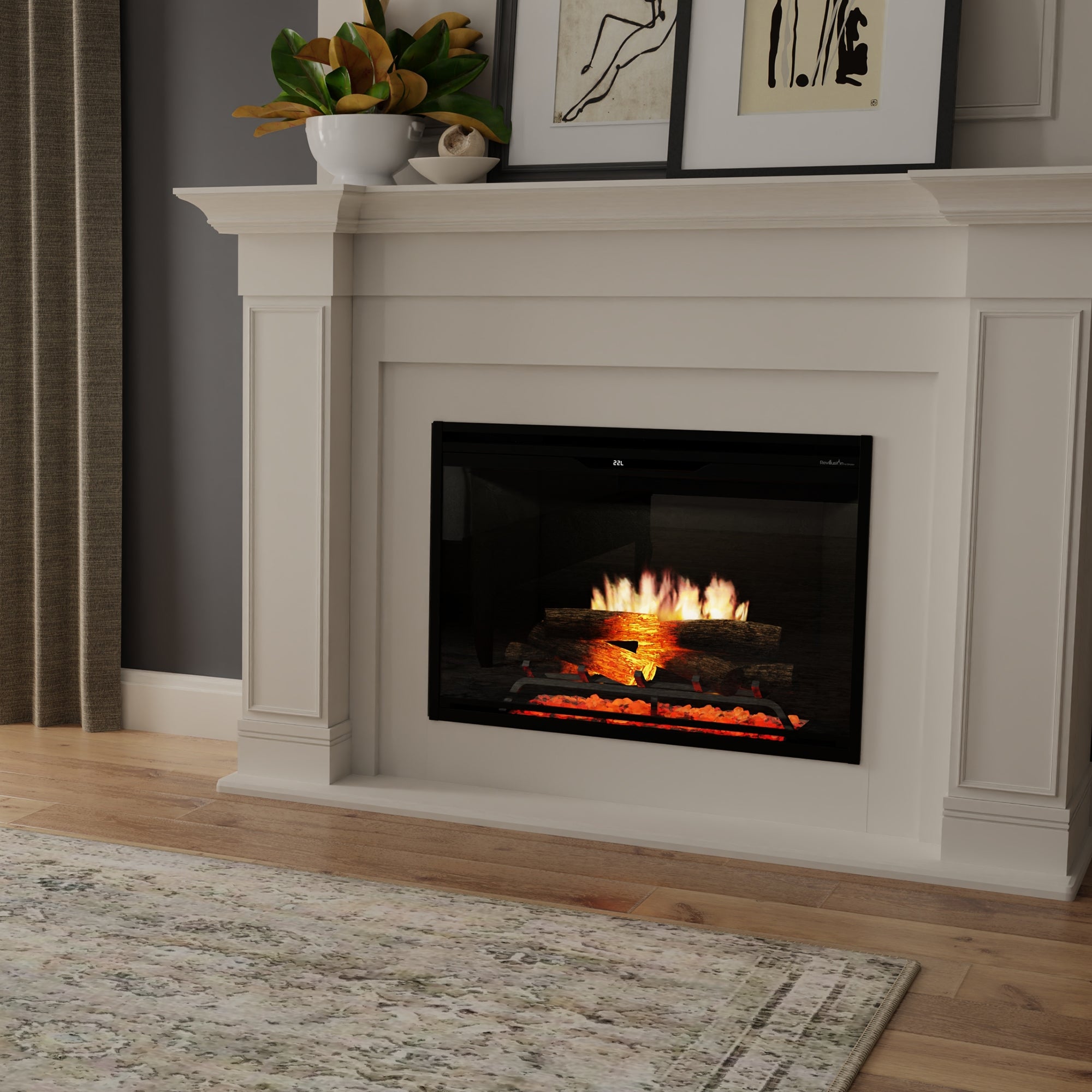 Electric fireplace lifestyle
