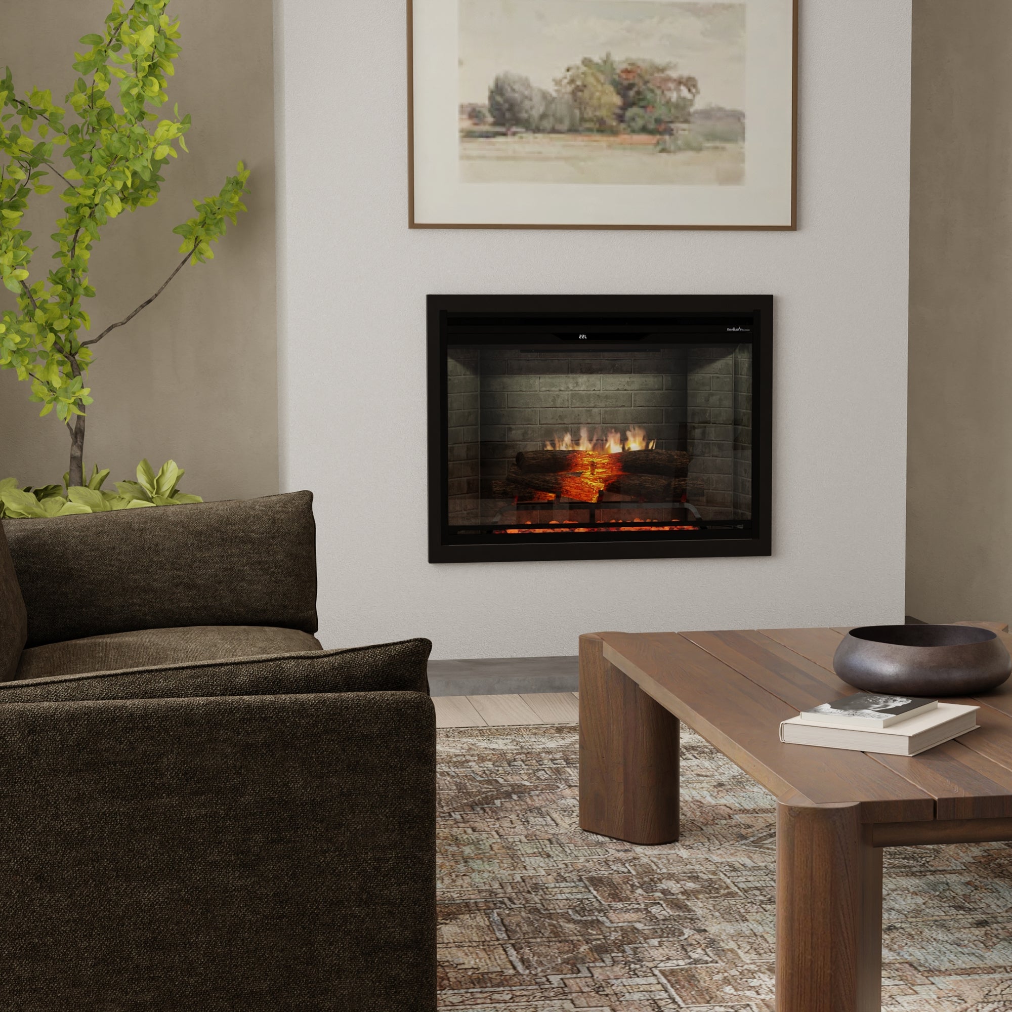 Electric fireplace lifestyle