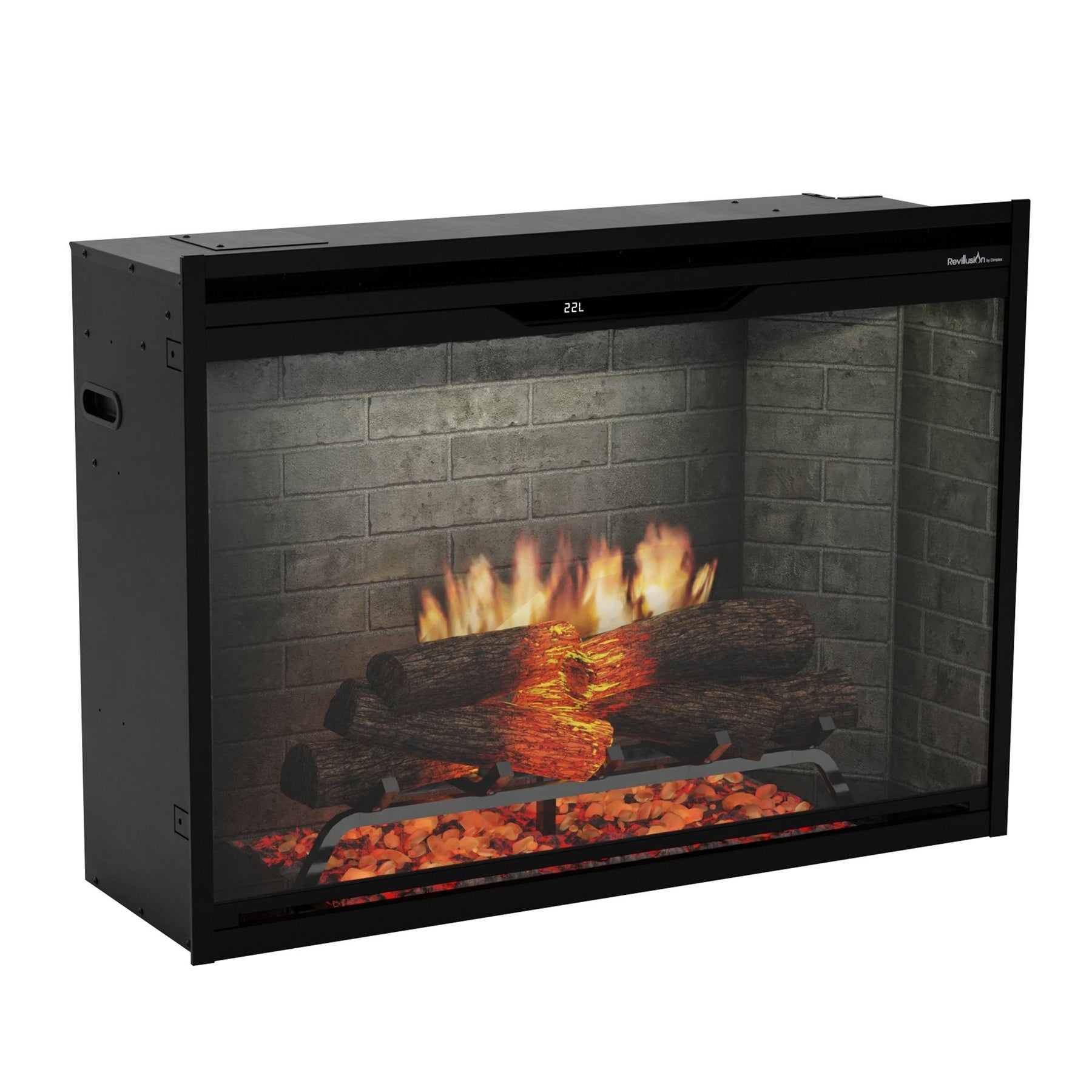 Dimplex Revillusion 36 inch Built-in Firebox - Neutral Brick lifestyle view