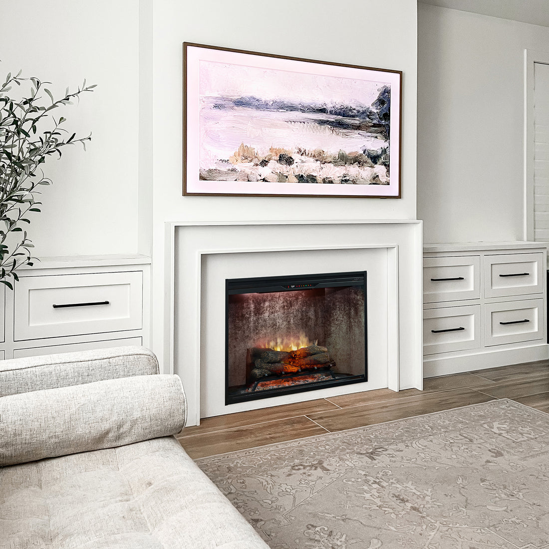 Dimplex Revillusion 36" Built-in Firebox - Weathered Concrete