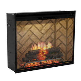 Dimplex Revillusion 36 inch Portrait Built-in Firebox flame detail