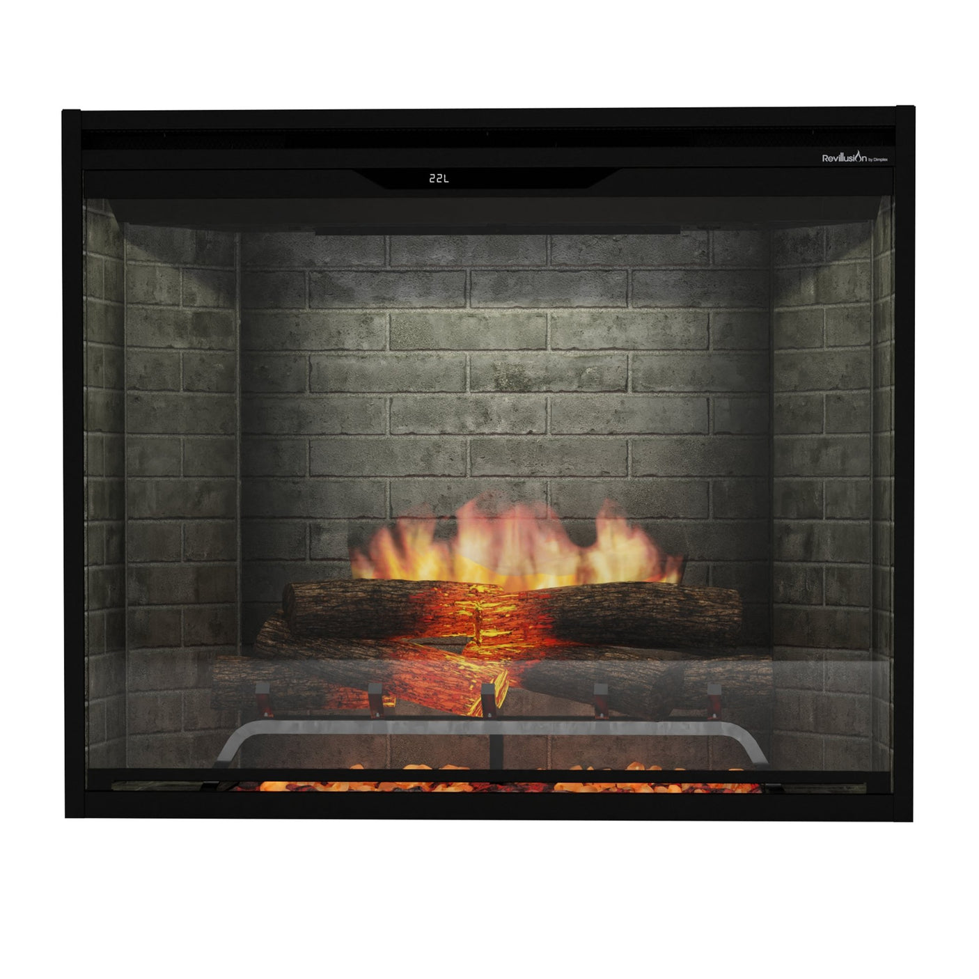 Dimplex Revillusion 36" Portrait Built-in Firebox - Neutral Brick