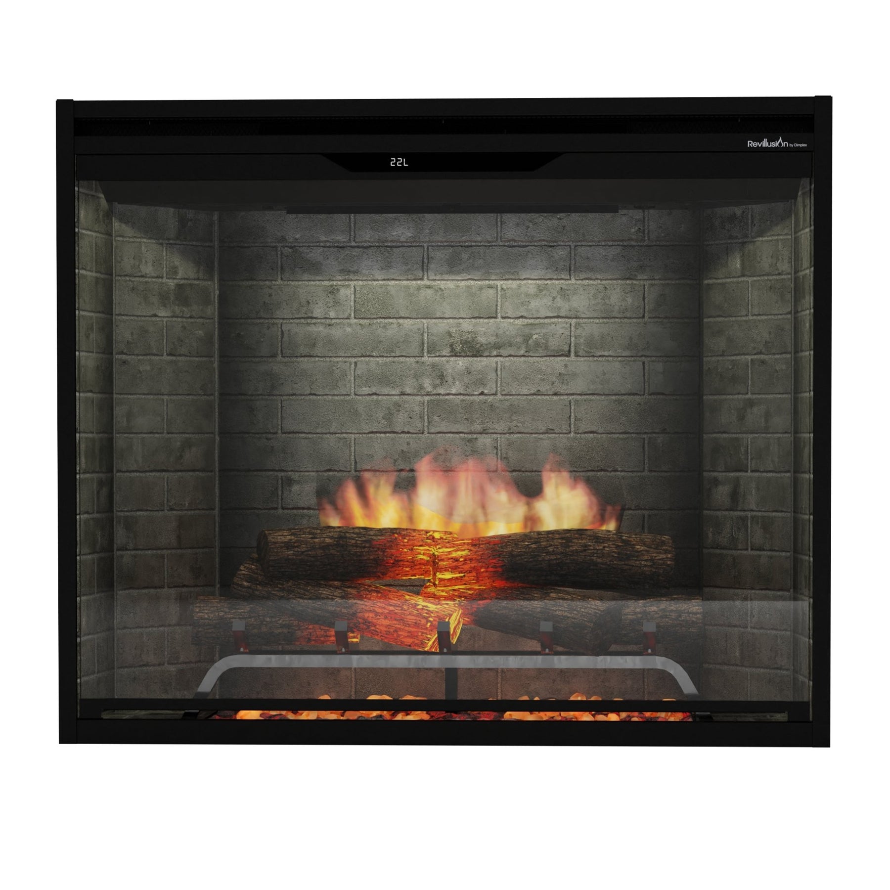 Dimplex Revillusion 36" Portrait Built-in Firebox - Neutral Brick