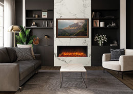 Regency Onyx 76 inch Multi-Sided Modern Electric Fireplace product image