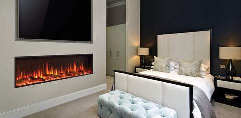 Regency 65" Slim Built-in Electric Fireplace In Bedroom- ES165