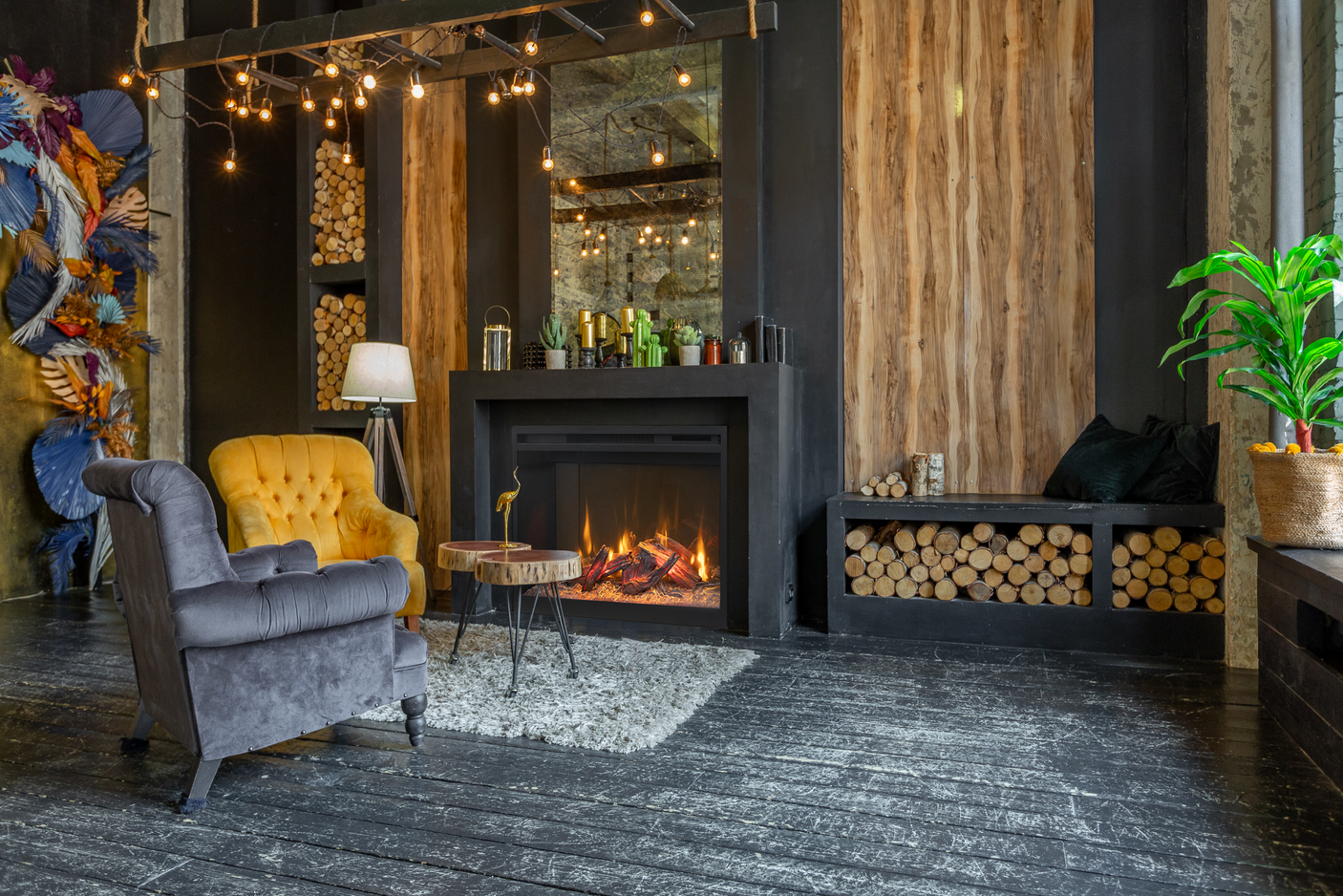 Amantii RusticStone 30" Electric Fireplace - RS30