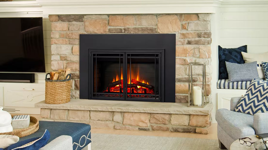SimpliFire 30 inch Traditional Electric Fireplace Insert flame detail