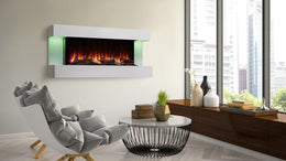 SimpliFire 43 inch Floating Mantel Kit For Format36 flame detail