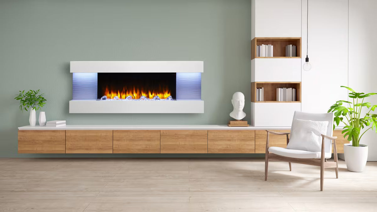 SimpliFire 43" Floating Mantel Kit For Format36 - SF-FM43-WH