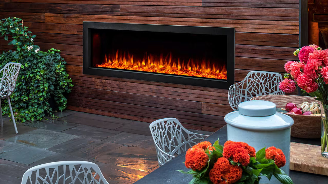 SimpliFire 43" Forum Outdoor Electric Fireplace - SF-OD43