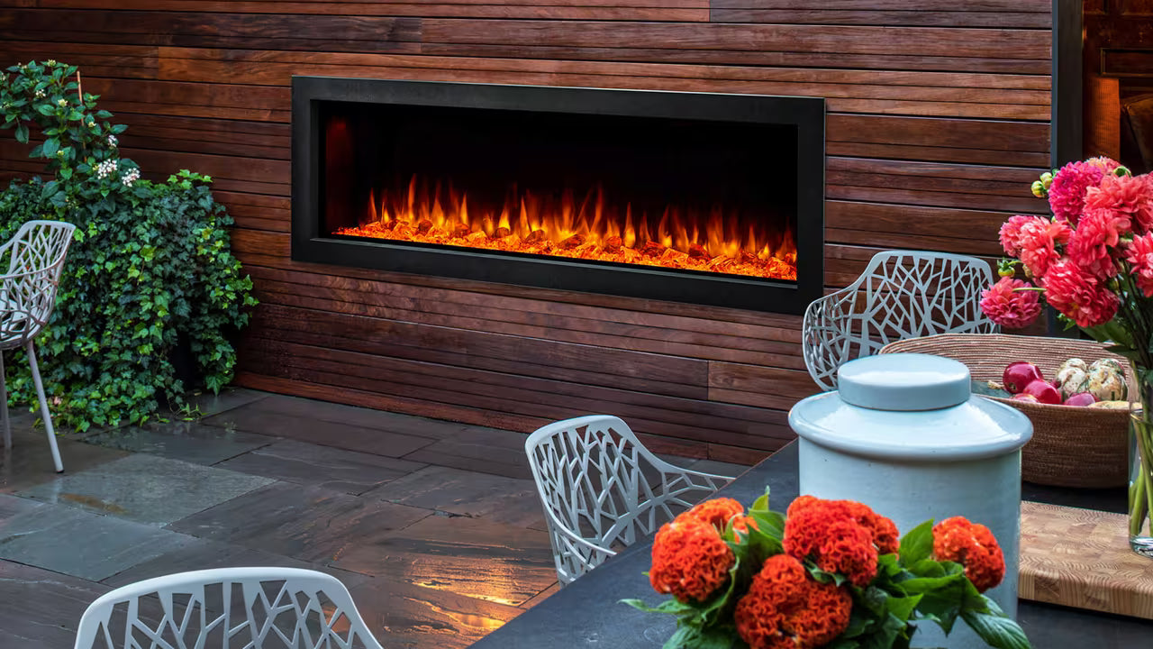 SimpliFire 55" Forum Outdoor Electric Fireplace - SF-OD55